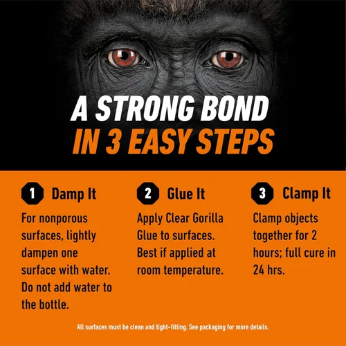 Vista 7 de Gorilla Super Glue Micro Precise - Pegamento Transparente, 5 gramos/0.18 oz, Transparente (Paquete de 4 unidades)