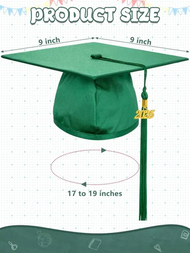 Vista 2 de QZYL Juego de gorro y bata de graduación de jardín de infantes, traje unisex de felicitaciones graduadas con borla y certificado para jardín