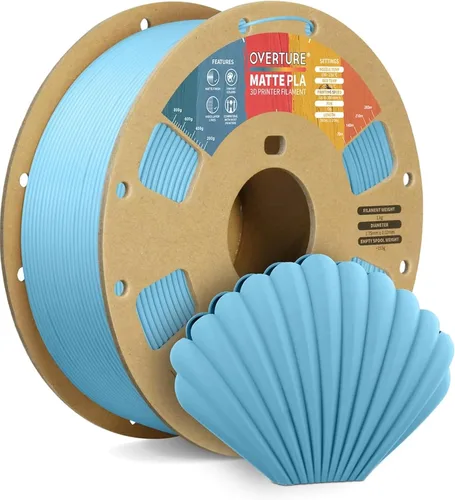 Vista 23 de OVERTURE Matte PLA Filament 1.75mm 1kg for FDM 3D Printer (Baby Pink)