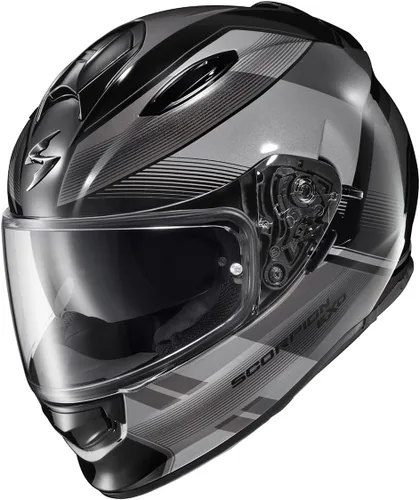 Vista 2 de ScorpionEXO Ryzer - Casco integral de motocicleta con visera Pinlock Ready con bolsillos para altavoz integrados, aprobado por DOT ECE