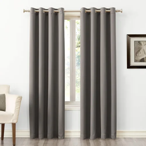 Vista 16 de Sun Zero Soho - Juego de 2 paneles de cortinas opacas de eficiencia energética con ojales, 54 x 63 pulgadas, color blanco paloma Oyster White