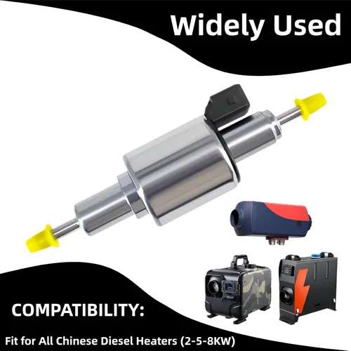 Vista 6 de Bomba de combustible para calentador diésel, 12V/24V 22ML, calentador de aire de gas más silencioso, bomba de combustible eléctrica para calentador