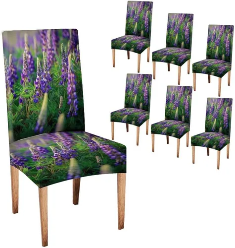 Vista 32 de CAPSCEOLL Fundas para sillas Parsons de elastano, súper ajuste, extraíbles y lavables, para sillas de cocina, fundas protectoras para comedor