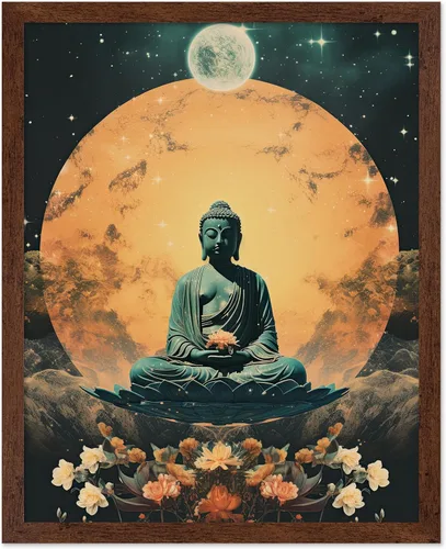 Vista 19 de Poster Master Póster OVNI – Impresión de mujer enmascarada – Arte extraterrestre – Arte surrealista – Arte de ciencia ficción – Regalo para hombres