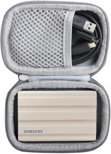 Vista 9 de Hermitshell Funda rígida de viaje para Samsung T7 Shield 2TB / 1TB / 4TB, SSD portátil, USB 3.2 Gen2 unidad externa de estado sólido