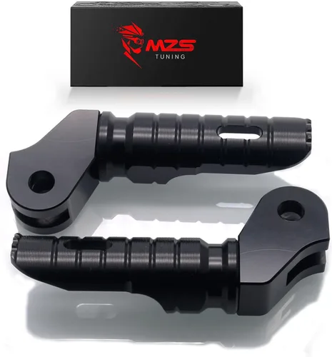Vista 13 de MZS Estriberas de motocicleta, estriberas delanteras ajustables dobles CNC para el pie del conductor, reposapiés negro compatible con FZ07 FZ09 FZ10