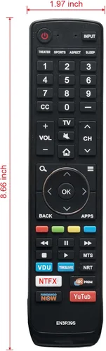 Vista 5 de EN3R39S Reemplazo remoto para Sharp 4K Smart TV LC-50Q7030U LC-55Q7030U LC-43Q7000U LC-43Q7020U LC-43Q7050U LC-43Q7060U LC-43Q7070U LC-43Q70000U