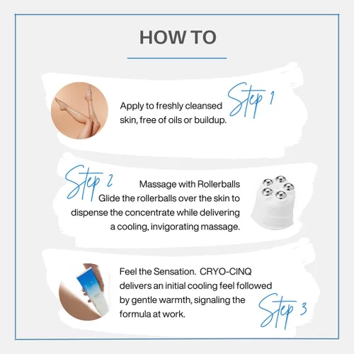 Vista 9 de Serious Skincare Cryo-Cinq Crema corporal reafirmante para brazos y piernas más firmes y suaves, ayuda a controlar el crepe y la celulitis, tensar