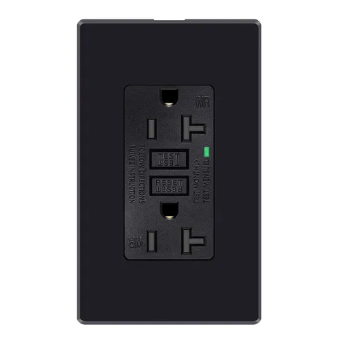 Vista 9 de 15 Amp GFCI Outlet with USB C Ports & USB-A, 1PCS 24W Self-Testing GFCI USB Combo with LED Indicator, Tamper Resistant for Kitchen & Bathroom