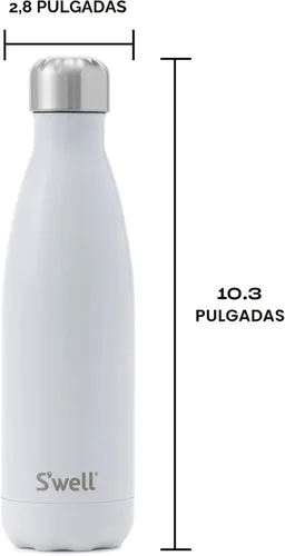 Vista 5 de S'well Botella de Agua de Acero Inoxidable, 17 oz, Angel Food, Recipientes con Aislamiento al Vacío de Triple Capa Mantienen las Bebidas Frías por
