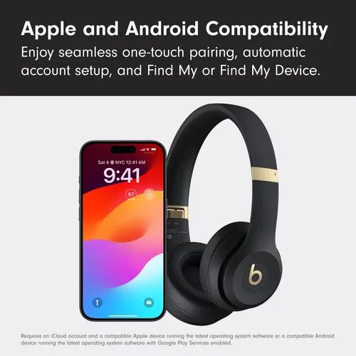 Vista 5 de Beats Solo 4 - Auriculares inalámbricos Bluetooth con cable de carga USB-C (20 cm) - Negro mate