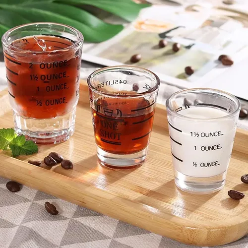 Vista 3 de Vasos de chupito, vaso medidor, líquido pesado, copa de vino, vaso de chupito de expreso, 1.5 onzas/1.5 fl oz (paquete de 0.1 - 1.5 fl oz)