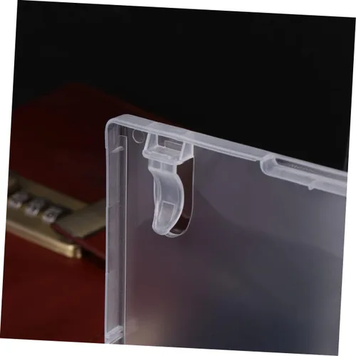 Vista 4 de Homoyoyo Caja de almacenamiento de CD transparente de 6 uds. Capacidad de la caja de DVD portátil para cine en casa Diseño de reconocimiento fácil