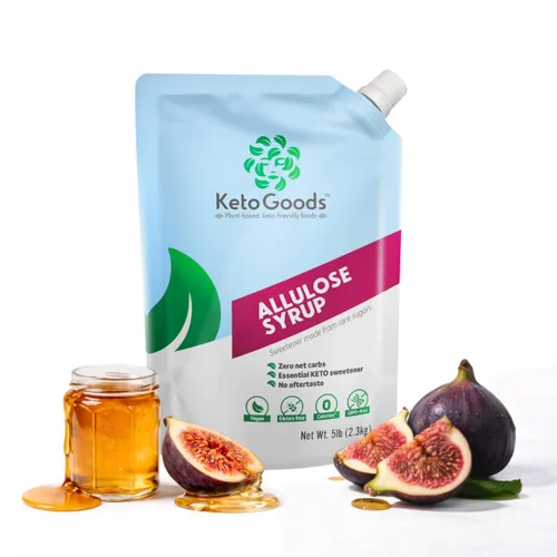 Vista 5 de Keto Goods Edulcorante de alulosa - Jarabe keto sin azúcar, cero calorías sin carbohidratos, alulosa líquida sin impacto glucémico, 16 onzas