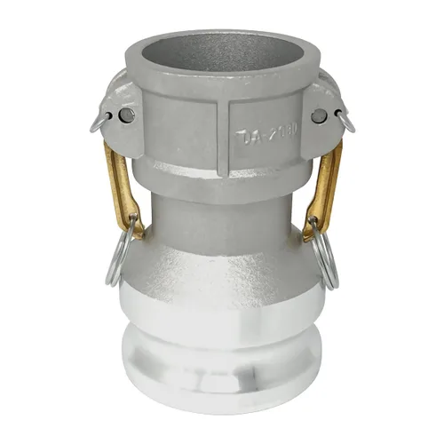 Vista 15 de Gloxco Tipo de aluminio DA leva y ranura de manguera de montaje, reductor, 4 "Camlock hembra x 2 "Camlock macho (CAM-4020-DA-AL)