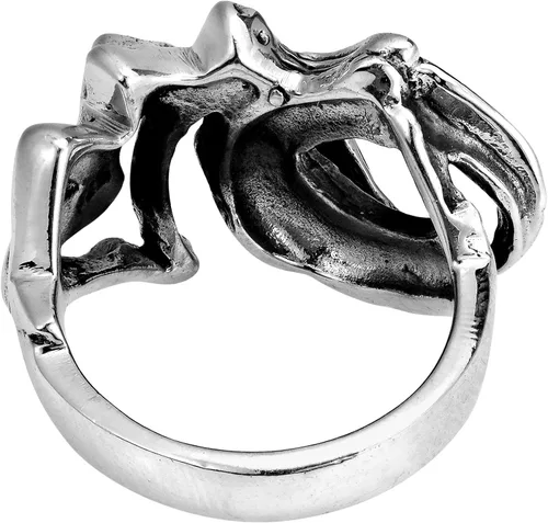 Vista 4 de Anillo de plata de ley 925 con diseño de ángel volador