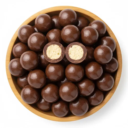 Vista 13 de NY Spice Shop Bolas de malta de chocolate americano, decoraciones para fiestas, 1 libra de chocolate festivo de chocolate malteado, regalos