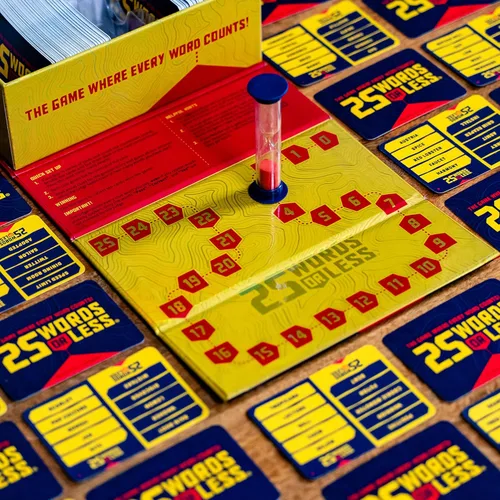 Vista 7 de 25 Words or Less Board Game, Figure Out the Secret Words Before Time Runs Out, 300 Cards, Timer & Countdown Board Included, Fast-Paced Party Game