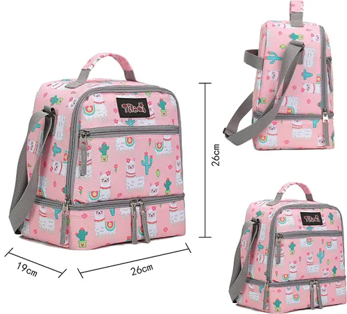 Vista 9 de Tilami Mochila con ruedas, mochila para laptop de 19 pulgadas con ruedas y lonchera