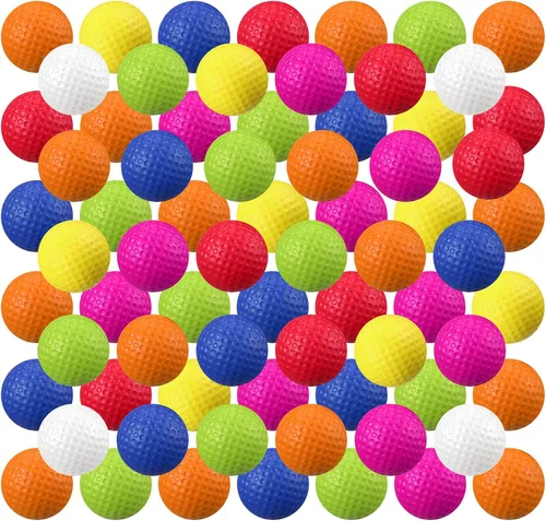 Vista 21 de Junkin 80 pelotas de entrenamiento de práctica de golf de espuma