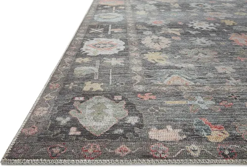 Vista 4 de Loloi Elysium Collection ELY-03 - Alfombra de área carbón/multi de 7'-6" x 9'-6