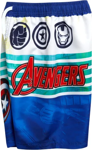 Vista 4 de Marvel Avengers Boys Swim Trunks Spider-Man, Captain America Swimsuit UPF 50+ Quick Dry Bathing Suit for Boys (2T-12)