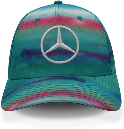 Vista 2 de Gorra Mercedes-AMG Petronas F1 Special Edition Lewis Hamilton 2022 Miami GP Azul