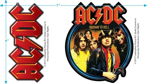 Vista 3 de Popfunk ACDC Logo - Camiseta unisex para hombre
