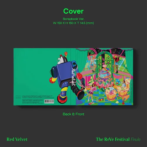 Vista 3 de K-POP [3 regalo] Red Velvet The Reve Festival Finale álbum de reempaquetado [Scrapbook ver] CD+Póster plegado+Tarjeta fotográfica extra+Máscara 3D