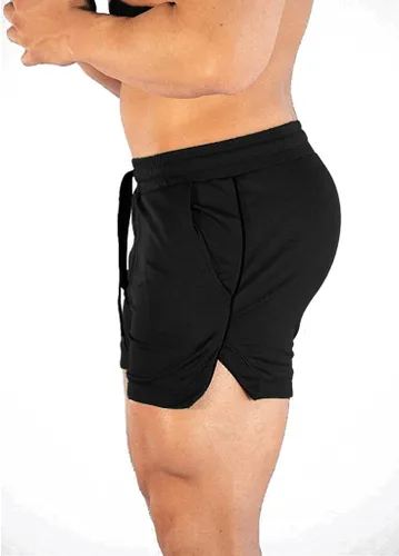 Vista 2 de EVERWORTH Pantalones cortos deportivos para hombre, pantalones cortos de entrenamiento para gimnasio, pantalones cortos casuales para correr