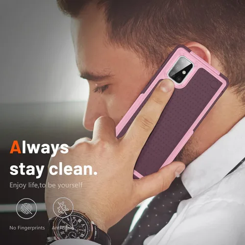 Vista 361 de Jeylly Compatible con Samsung Galaxy A22 5G Funda, Funda Samsung A22 5G con 2pcs protectores de pantalla de vidrio templado