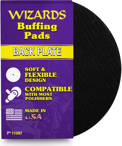 Vista 17 de Wizards 11204 Almohadilla de pulido de espuma amarilla – Almohadilla de pulido para búfer orbital – Corrección de pintura automática – Accesorio DA