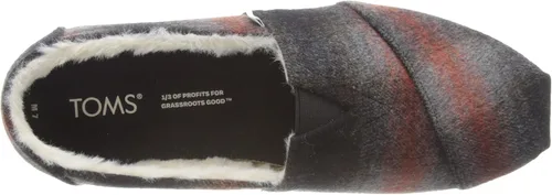 Vista 5 de TOMS Hombres Alpargata Slip On Zapatos Casual - Negro