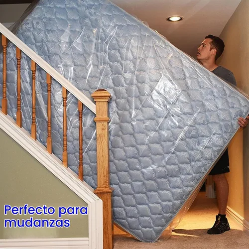 Vista 7 de ComfortHome Bolsa de colchón para mudanza y almacenamiento, se adapta a colchones de tamaño Queen y King, paquete de 1