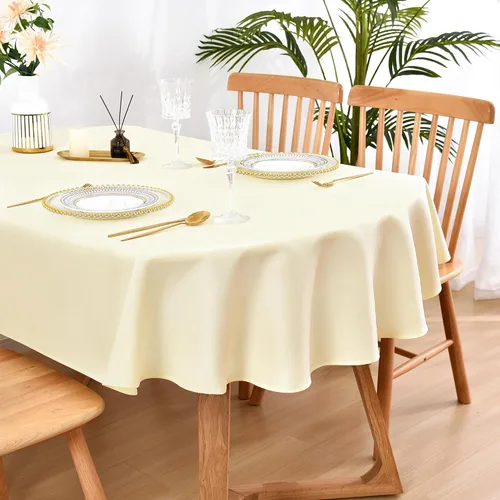 Vista 14 de Wolkemer - Paquete de 2 manteles cuadrados pequeños de 24x24 pulgadas, color beige, lavables, de tela, para cubierto de mesa de mesita de noche