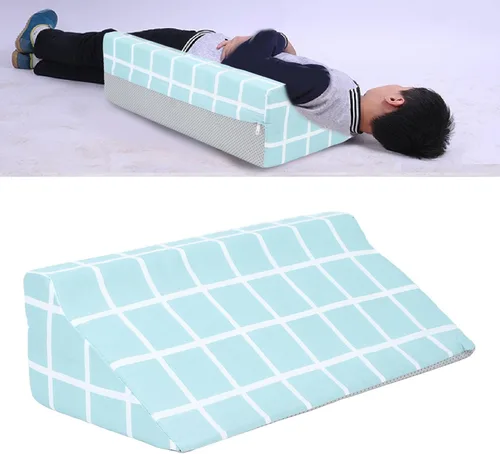 Vista 4 de Diydeg Almohada de cuña de cama, cojín de apoyo elevado de 8 a 6 pulgadas para aliviar el dolor de espalda, piernas y rodilla, almohada triangular