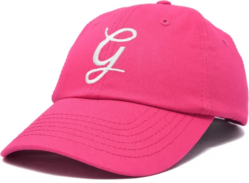 Vista 4 de DALIX Gorra de béisbol con letra G para mujer, monograma, bordado cursivo