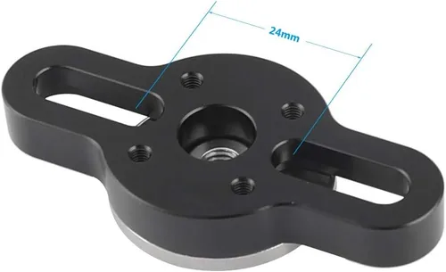 Vista 4 de CAMVATE Adaptador de conexión Rosette M6 estándar con dos tornillos de 1/4"-20 - 2572