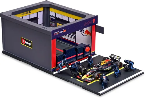 Vista 6 de Bburago 1:43 2024 Race Oracle Red Bull RB20 Pit Pass, Verstappen #1