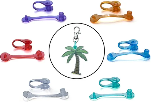 Vista 26 de 10 piezas The Acrylic Place plástico llavero conector pestaña/broche/clip (transparente)