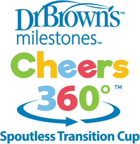 Vista 15 de Dr. Brown's Milestones™ Cheers360™ Taza, azul, de 7 oz (Paquete de 3)