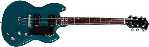 Vista 2 de Guild Polara Cuerpo Sólido Eléctrico Azul Acero