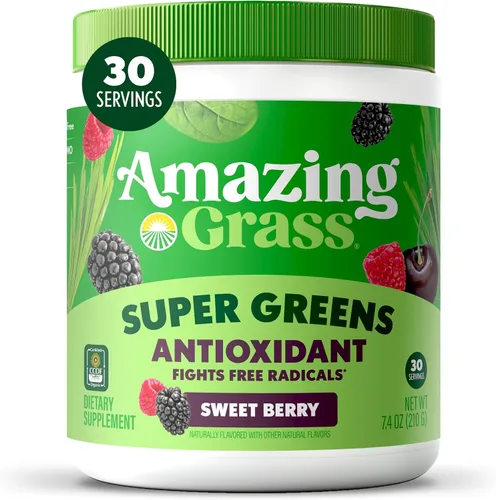 Vista 17 de Amazing Grass Mezcla de vegetales verdes Alcalinizante y Desintoxicante: Mezcla para batidos, Limpieza con super vegetales y polvo de raíz