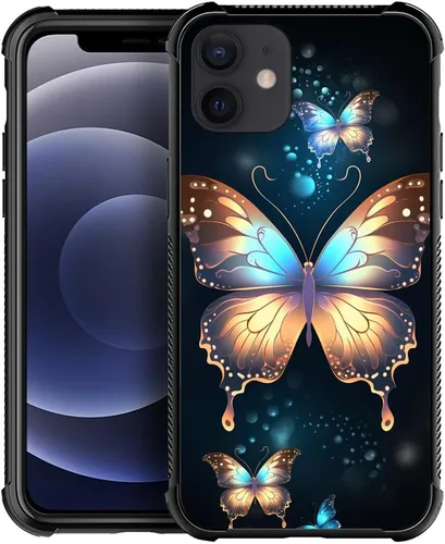 Vista 354 de Funda compatible con iPhone 8, a prueba de golpes, antiarañazos, bandera de ciervos de cola blanca de grano de madera estadounidense
