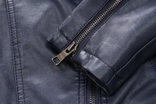 Vista 5 de LJYH Chaquetas de cuero PU para niños Abrigo de motocicleta con tachuelas