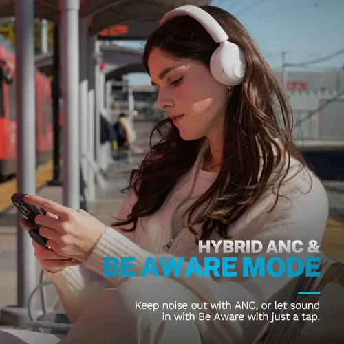 Vista 4 de JLab, Go Lux ANC, Auriculares intraurales, cancelación activa de ruido, Bluetooth MultIPoint, Cloud White