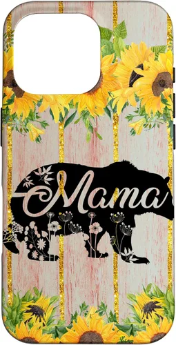 Vista 20 de Mama Bear Rustic Woodgrain Sunflower Farmhouse Country Mama Case for iPhone 17