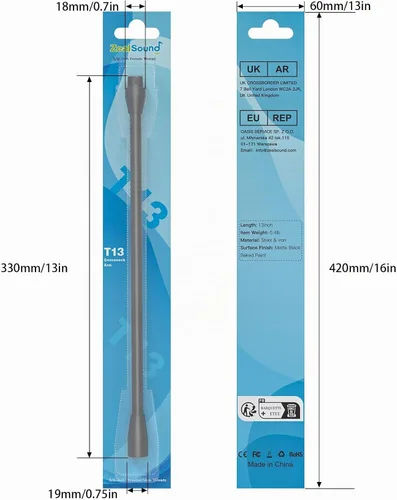 Vista 7 de ZealSound Brazo de manguera de metal multifuncional, cuello de cisne de micrófono de 13 pulgadas, extensión de soporte para soporte de piso