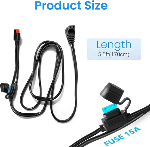 Vista 7 de Anderson Power Pole Conectores, y Conector Anderson a Cable de Alimentación DC para Refrigerador de Automóvil de 12 Voltios, Enchufe de Repuesto