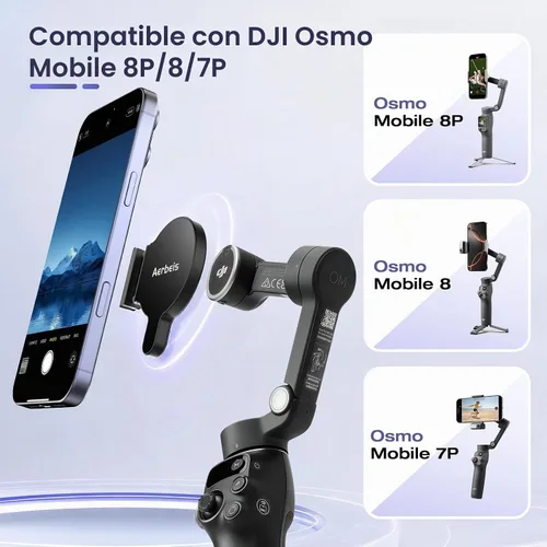 Vista 2 de Adaptador magnético de liberación rápida del teléfono del montaje para DJI